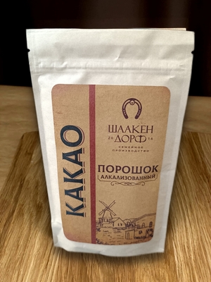 Какао-порошок алкализованый, крафт-пакет, 100 гр