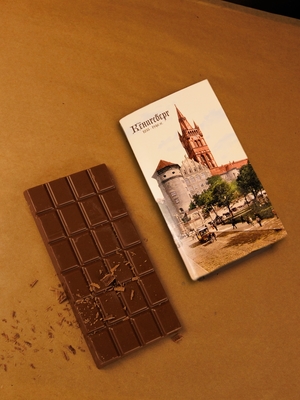 Шоколад молочный, открытка "Alten Konigsberg", 100 гр